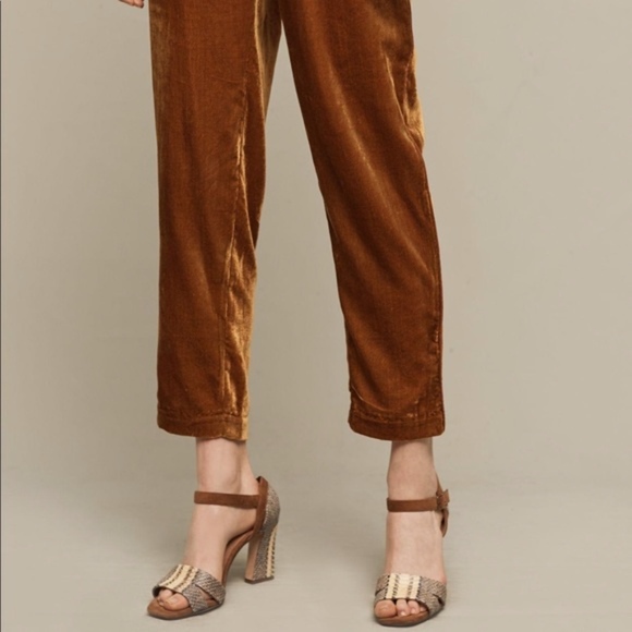 Anthropologie Elevenses Velvet Joggers Size Medium - Picture 4 of 4